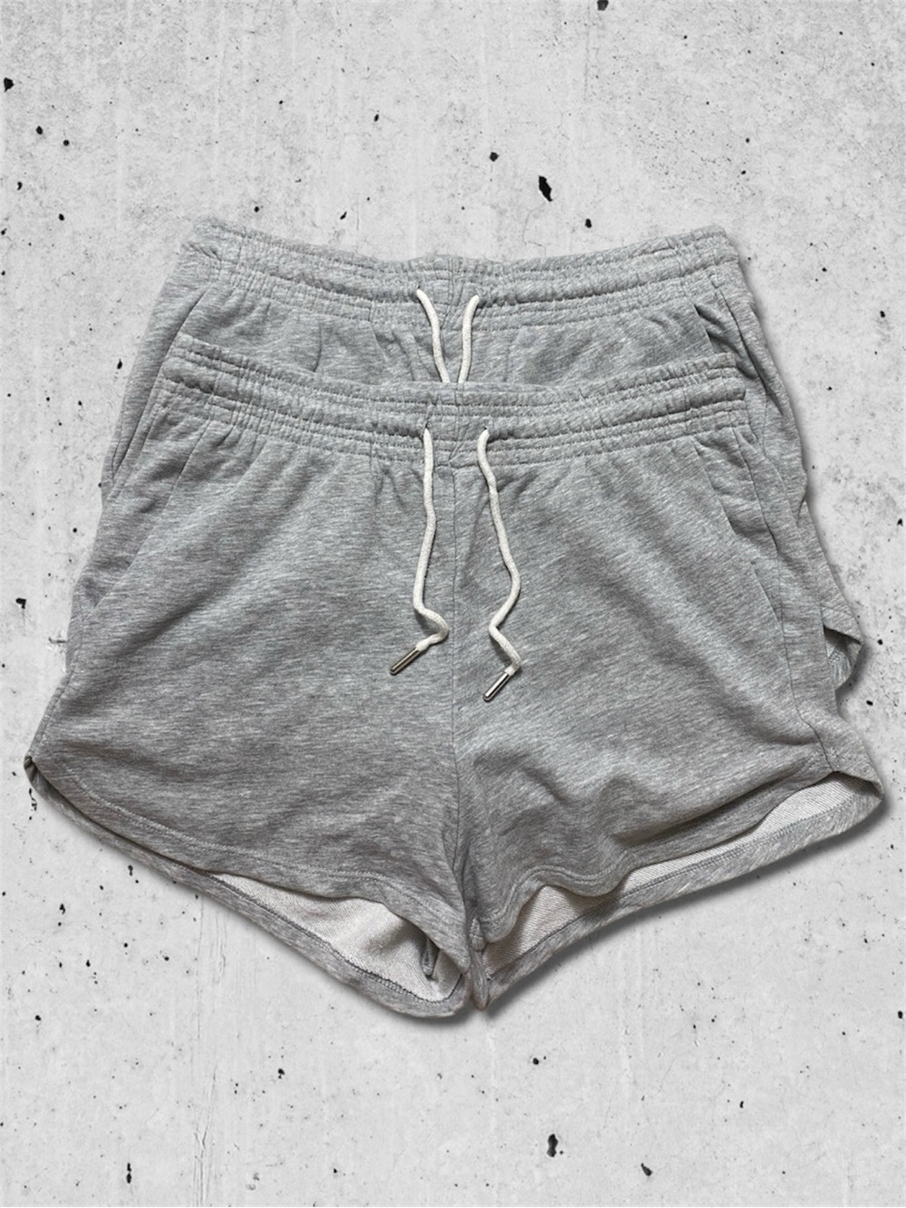 H&M Light Gray Cozy Drawstring Athletic Shorts (Set of 2)